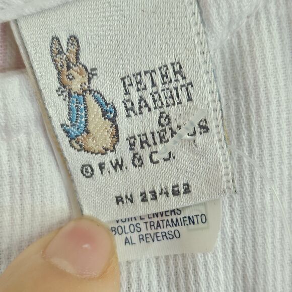 Vintage Peter Rabbit Baby Romper NWT Deadstock Size L (6–12 Months) Made in USA - Picture 4 of 9